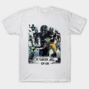 NFL Football Takes Us All T-Shirt